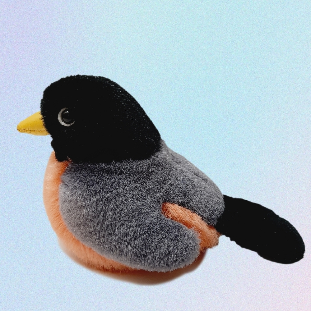 🍒4 for $20🍒 Audubon Bird American Robin Plush Soft Kids Toy K&M International